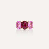 SCHULLIN RUBY AND COLOURED SAPPHIRE RING - photo 1