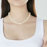 NO RESERVE | NATURAL, CULTURED PEARL AND DIAMOND NECKLACE - Foto 2