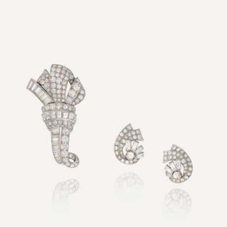 NO RESERVE | MID-20TH CENTURY SET OF DIAMOND JEWELLERY - Foto 1