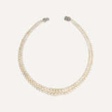 NATURAL, CULTURED PEARL AND DIAMOND NECKLACE - фото 3