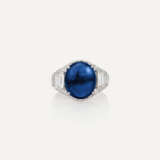 BULGARI SAPPHIRE AND DIAMOND 'TROMBINO' RING - photo 3