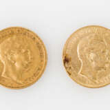 Preussen/GOLD - 2 x 20 Mark 1889 A und 1898 A, - photo 1