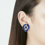 NO RESERVE | SAPPHIRE AND DIAMOND EARRINGS - фото 2