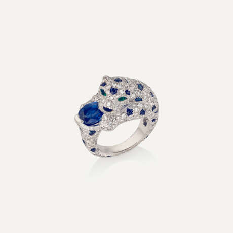 MULTI-GEM 'PANTHÈRE' RING, ATTRIBUTED TO CARTIER - photo 1