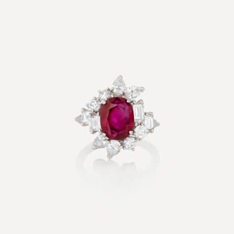 RUBY AND DIAMOND RING - photo 1