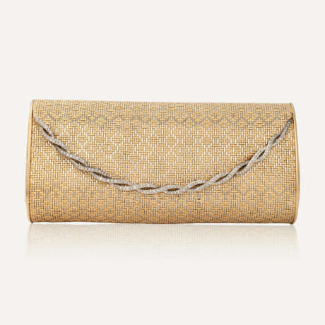 MID-20TH CENTURY DIAMOND AND GOLD EVENING CLUTCH - Foto 1