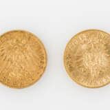 Preussen/GOLD - 2 x 20 Mark 1889 A und 1898 A, - photo 2