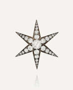 Antike Zeit. LATE 19TH CENTURY DIAMOND STAR BROOCH