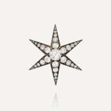 LATE 19TH CENTURY DIAMOND STAR BROOCH - photo 1