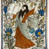 PERSIAN TILE SHOWING THE PROPHET MOSES - photo 1