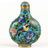 CHINESE ENAMELLED SNUFF BOTTLE SHOWING GOATS, BIRDS AND FLOWERS - photo 1