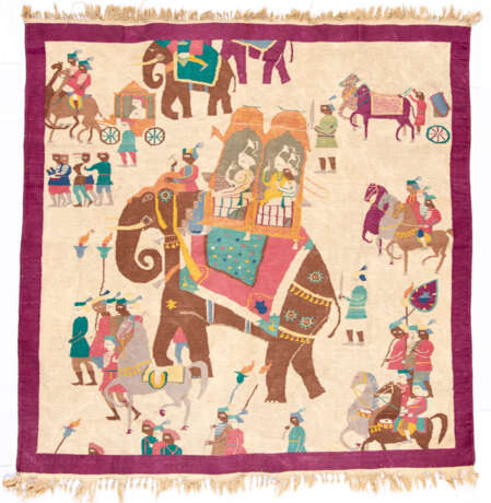 TAPESTRY WITH ELEPHANTS - photo 1