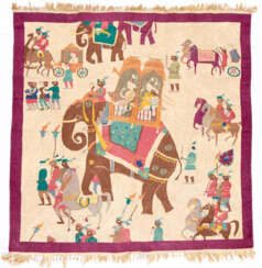 TAPESTRY WITH ELEPHANTS