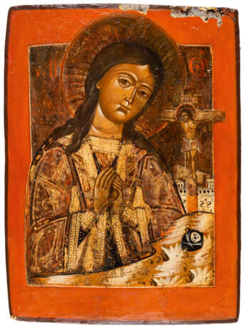 RUSSIAN ICON SHOWING THE MOTHER OF GOD ACHTYRSKAYA - photo 1