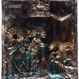RUSSIAN ICON SHOWING THE APPEARANCE OF THE MOTHER OF GOD TO ST. SERGIUS OF RADONEZH - photo 1
