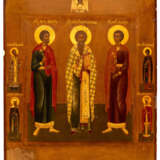 FINELY PAINTED RUSSIAN ICON SHOWING ST. FLORUS, ST. ANTIPAS, ST. LAURUS - фото 1