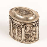 SMALL SILVER JAR WITH FRUIT DECORATION - photo 1