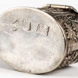 SMALL SILVER JAR WITH FRUIT DECORATION - photo 2