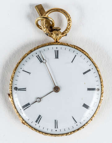 GOLDEN ENAMELED BAUTTE NECKLACE WATCH (SAUTOIR) FOR THE RUSSIAN MARKET - фото 2