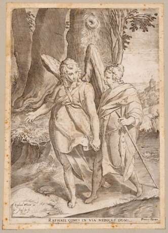 Giovanni Battista FRANCO (1498-1561) after Agostino CARRACCI (1557-1602) and after RAPHAEL (1483-1520) - photo 1