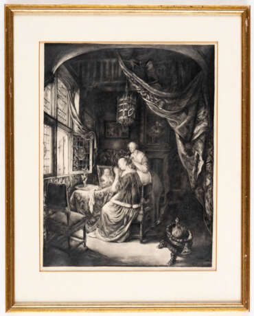 MONOGRAMMIST H.V. NACH Gérard DOU (1613-1675) - Foto 2