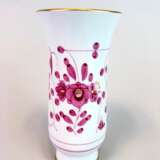 Vase / Stangenvase: Meissen Porzellan. Indisch Purpur reiche Malerei mit Gold. - photo 2