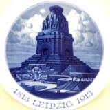 Teller / Wandteller: Jubiläum 100 Jahre Völkerschlacht, 1813 - 1913. Völkerschlachtdenkmal, Leipzig, 1913. - Foto 2
