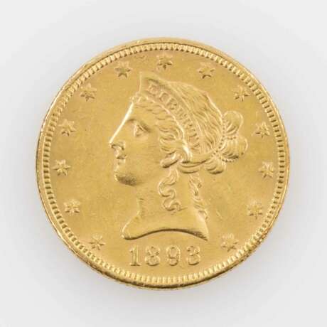 USA/Gold - 10 Dollars 1893, Liberty Head, ss., - photo 1