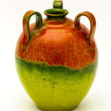 GREEN-RED GLAZED CHINESE CERAMIC JUG - photo 1