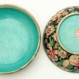 VERY BEAUTIFUL CHINESE PORCELAIN LIDDED BOWL WITH FLOWER DECOR - photo 2