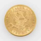 USA/Gold - 10 Dollars 1881, Liberty Head, ss., Kratzer avers, - фото 2