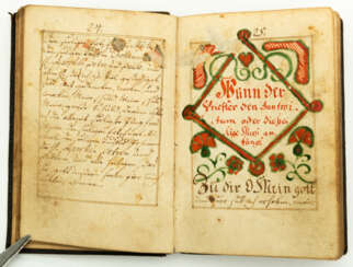 HANDWRITTEN GERMAN PRAYER BOOK FROM 1779