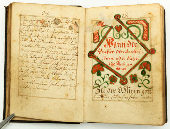 HANDWRITTEN GERMAN PRAYER BOOK FROM 1779 - фото 1