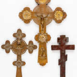 3 RUSSIAN BENEDICTION CROSSES - photo 1