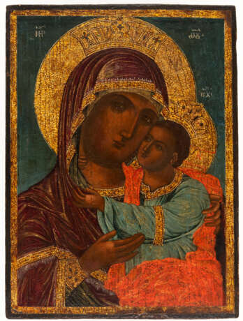 GREEK ICON SHOWING THE MOTHER OF GOD ELEUSA - photo 1