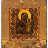 RARE RUSSIAN ICON SHOWING THE MOTHER OF GOD SMOLENSKAYA AND SAINTS - фото 1