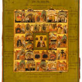 VERY RARE RUSSIAN ICON SHWOING ST. NICHOLAS AND THE GUARDIAN ANGEL WITH SCENES OF THEIR VITA - photo 2