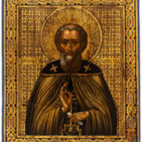 FINELY PAINTED RUSSIAN ICON SHOWING ST. SERGIUS OF RADONESH - photo 1