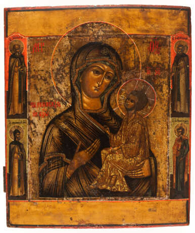 RUSSIAN ICON SHOWING THE MOTHER OF GOD TICHVINSKAYA - photo 1
