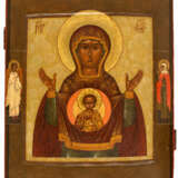 RUSSIAN ICON SHOWING THE MOTHER OF GOD ZNÁMENIE - photo 1