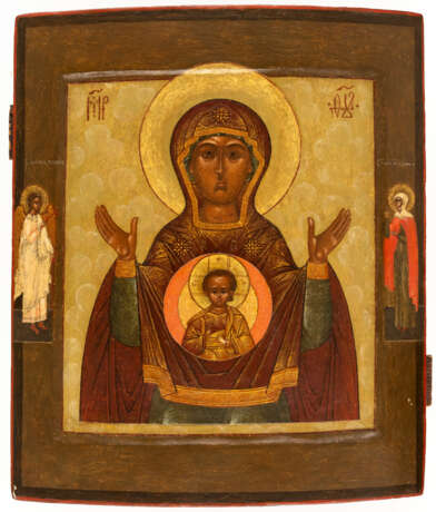 RUSSIAN ICON SHOWING THE MOTHER OF GOD ZNÁMENIE - photo 1