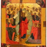 RUSSIAN EASTER ICON SHOWING THE DESCENT OF CHRIST INTO HASES (ANASTASIS) - photo 1
