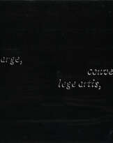 Joseph Kosuth. Discharge - conversion, lege artis