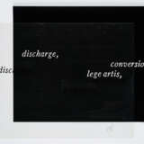 Joseph Kosuth. Discharge - conversion, lege artis - фото 2