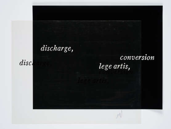 Joseph Kosuth. Discharge - conversion, lege artis - Foto 2