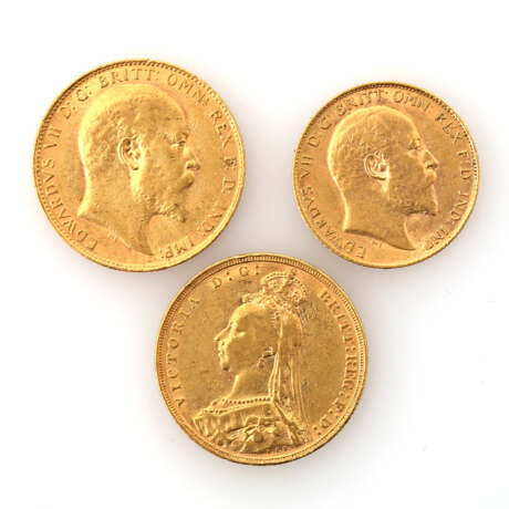 Großbritannien/GOLDkonvolut - 1 x 1 Sovereign 1891, Victoria, - фото 1