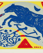 A. R. Penck. A.R. Penck. Pferd mit Mongole