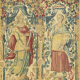 A PAIR OF FLEMISH ALLEGORICAL TAPESTRY FRAGMENT PANELS - photo 3