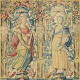 A PAIR OF FLEMISH ALLEGORICAL TAPESTRY FRAGMENT PANELS - photo 4