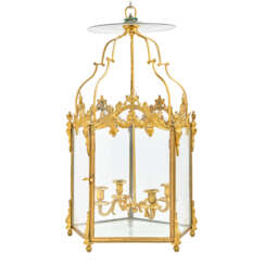 A LOUIS XVI ORMOLU HALL LANTERN